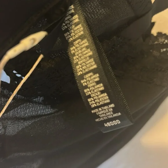 SKIMS Summer Mesh lace Balcon net bra ONYX 40DDD 40F Black - Picture 8 of 8